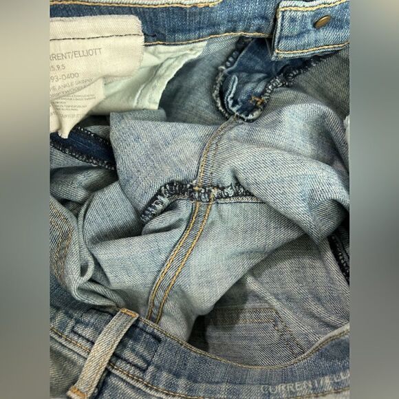 Current/Elliott The Ankle Skinny Driftwood Destroy Jeans - Picture 8 of 9